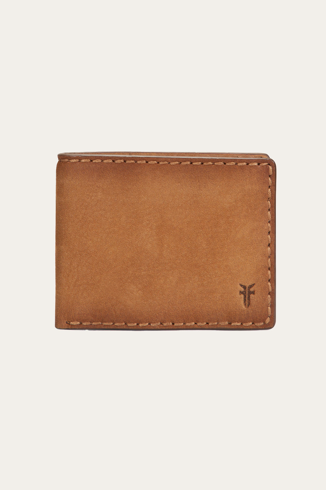 Frye Great Value | Logan Nubuck Cognac Money Clip Card Case