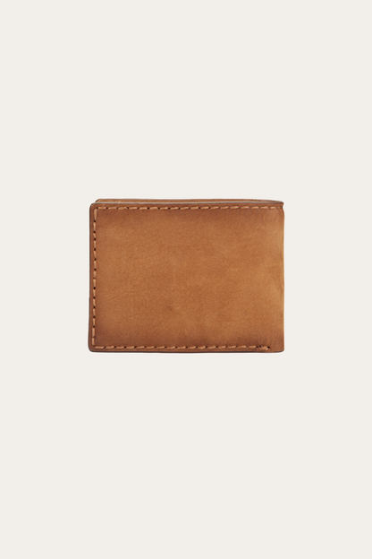 Frye Great Value | Logan Nubuck Cognac Money Clip Card Case
