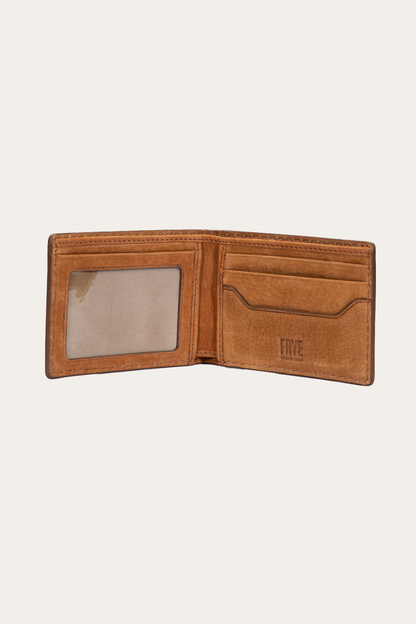 Frye Great Value | Logan Nubuck Cognac Money Clip Card Case