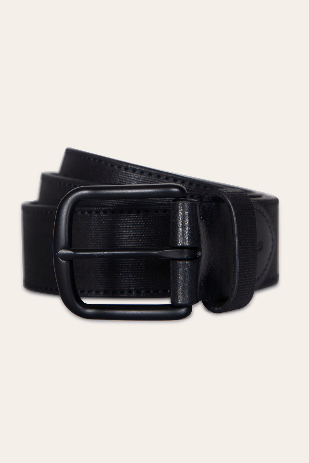 Frye Best Seller | Men’s Black 38mm Coated Canvas Belt
