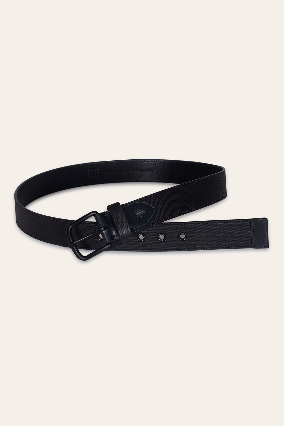 Frye Best Seller | Men’s Black 38mm Coated Canvas Belt