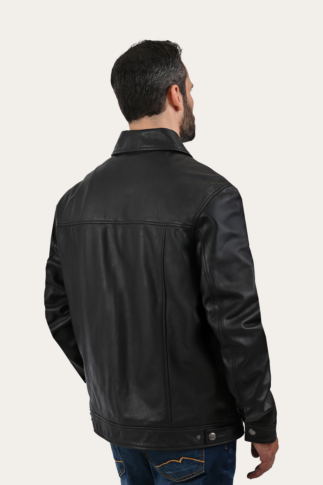Frye Special Offer | Black Baxter Trucker Jacket