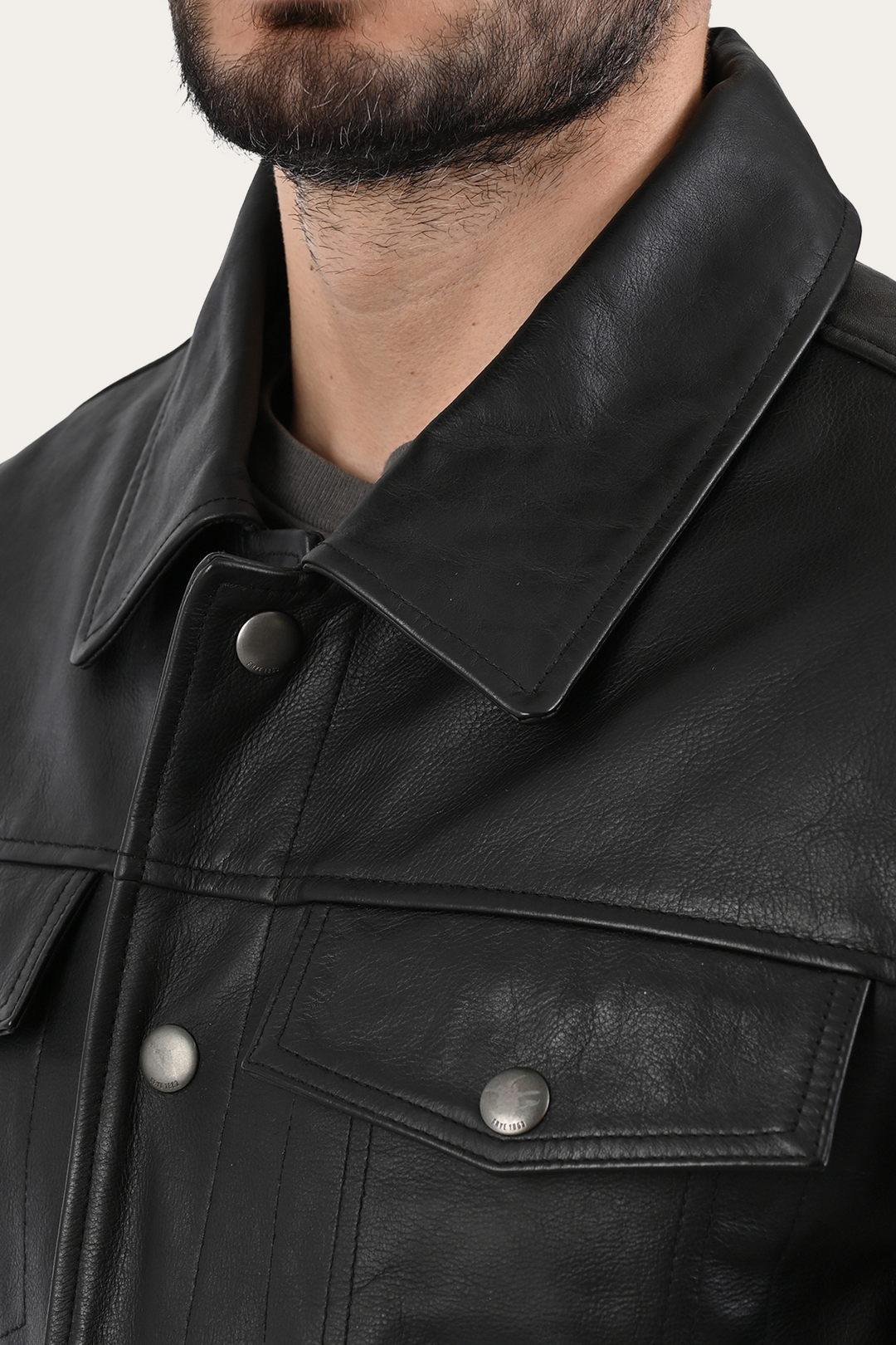 Frye Special Offer | Black Baxter Trucker Jacket