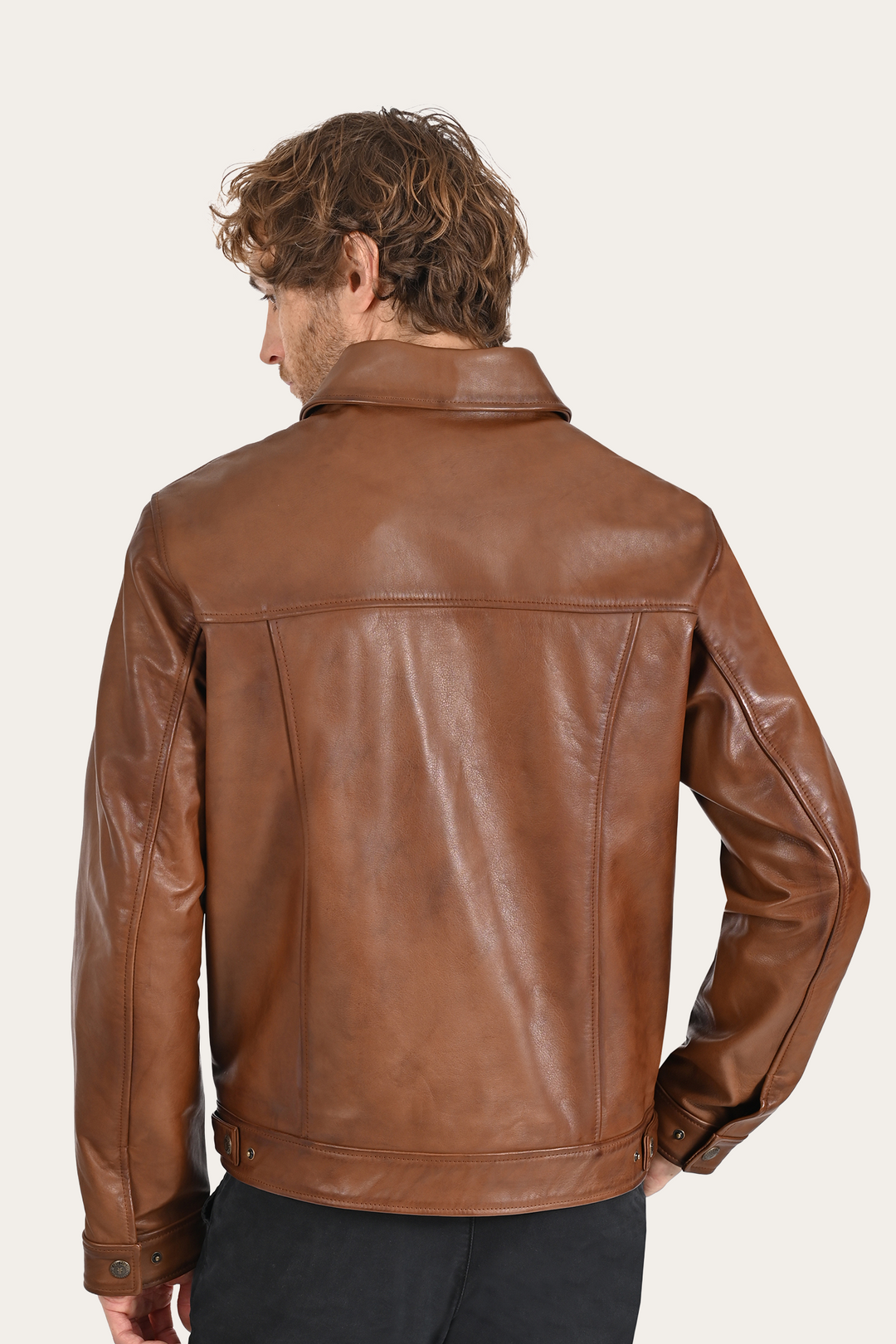 Frye Quality | Brown Baxter Trucker Jacket