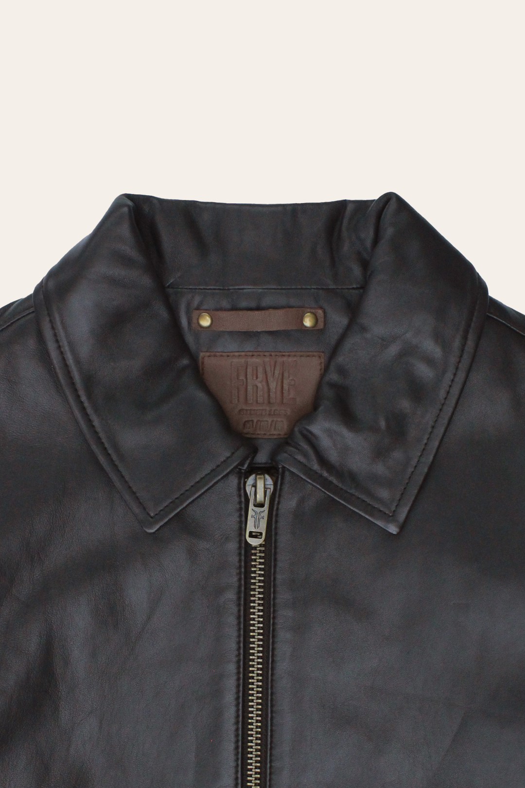 Frye Trending | Men’s Dark Brown Dusty Trucker Leather Jacket