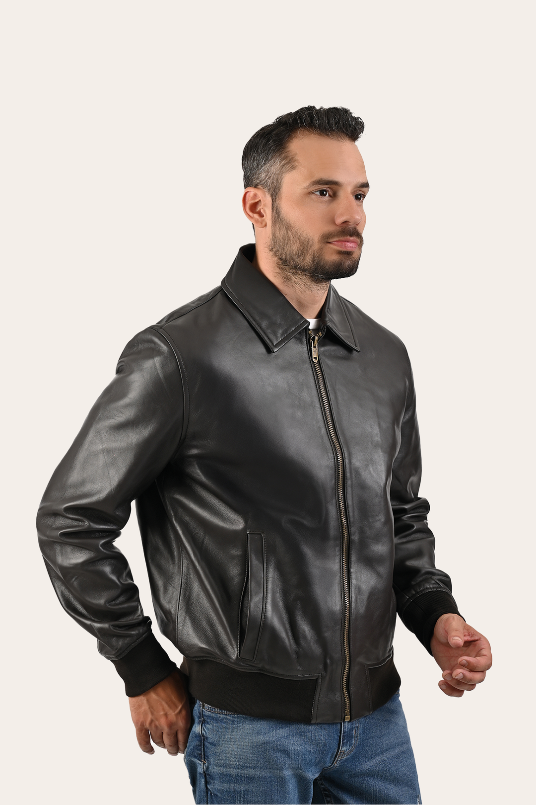 Frye Trending | Men’s Dark Brown Dusty Trucker Leather Jacket