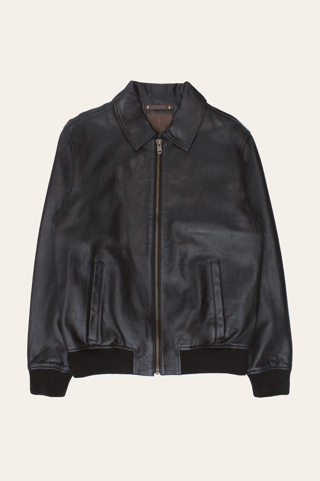 Frye Trending | Men’s Dark Brown Dusty Trucker Leather Jacket