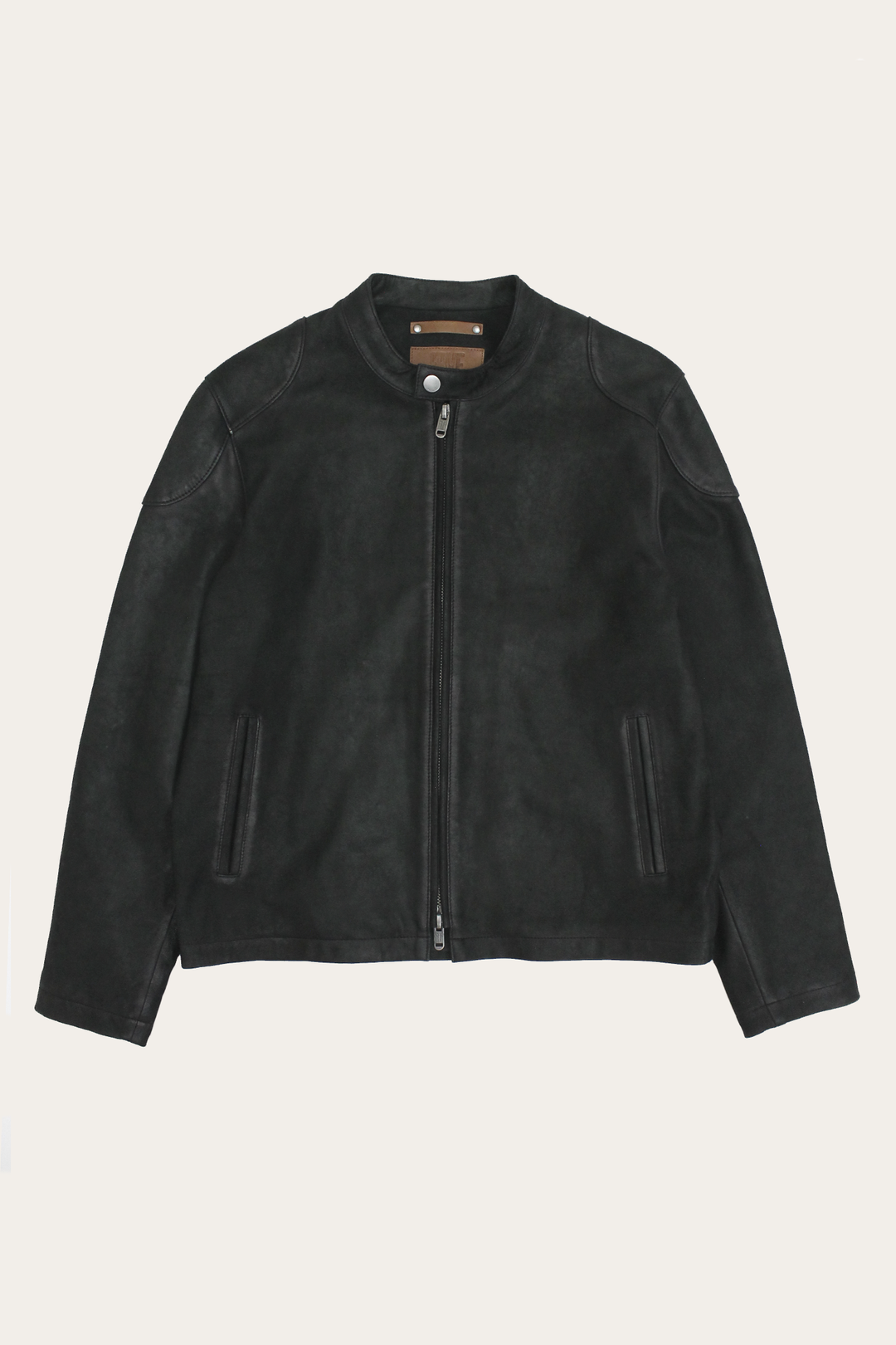 Frye Latest | Men’s Black Gannon Lamb Leather Racer Jacket