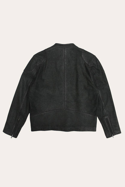 Frye Latest | Men’s Black Gannon Lamb Leather Racer Jacket
