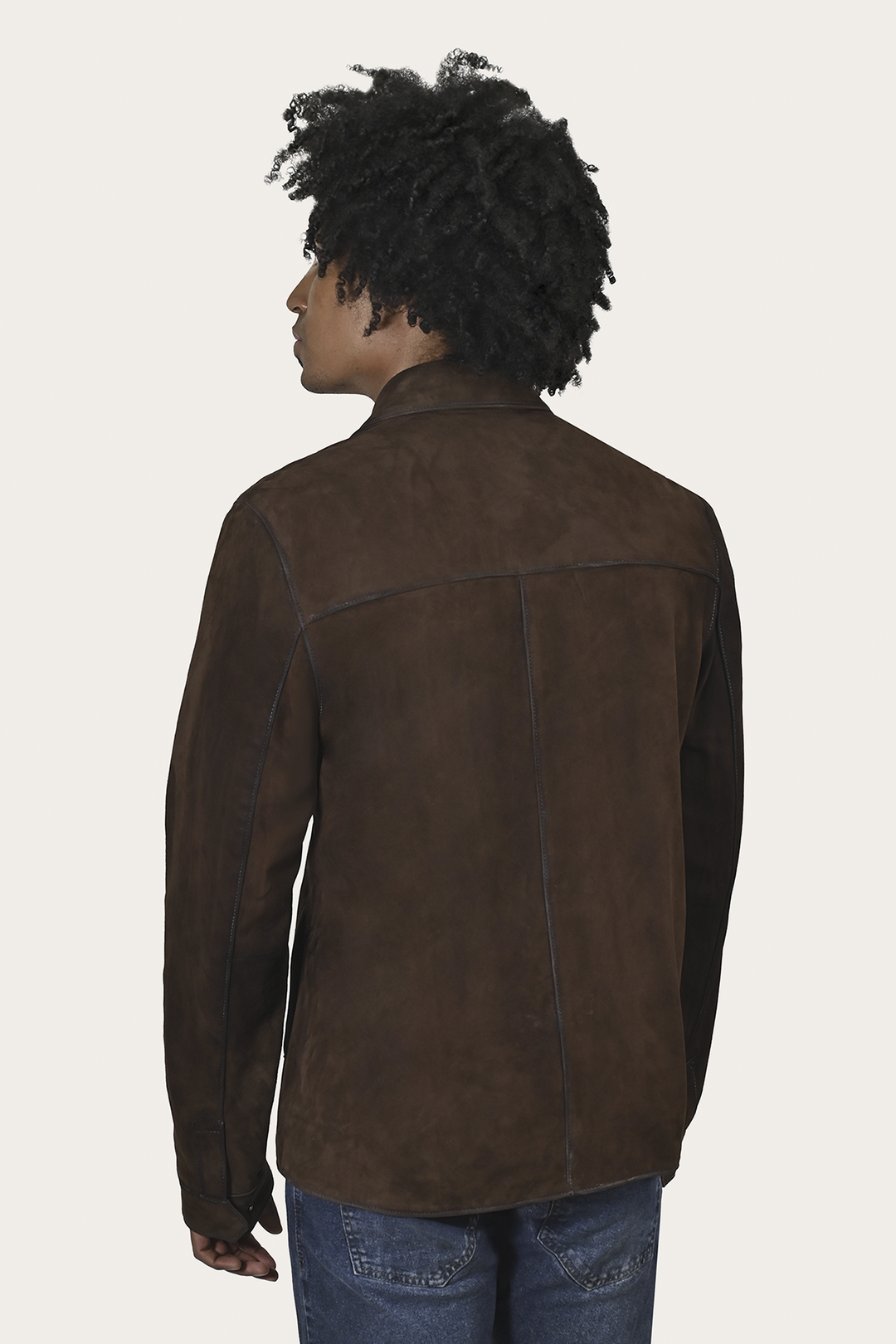 Frye Premium | Men’s Dark Brown Brock Classic Suede Shacket