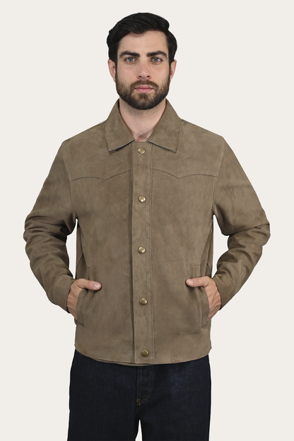 Frye Trending | Men’s Taupe Judd Suede Shacket