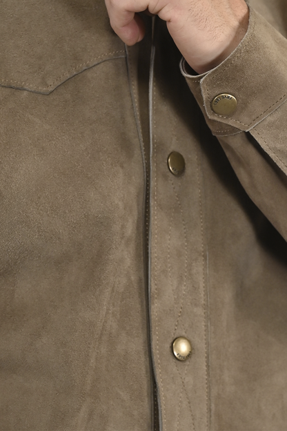 Frye Trending | Men’s Taupe Judd Suede Shacket