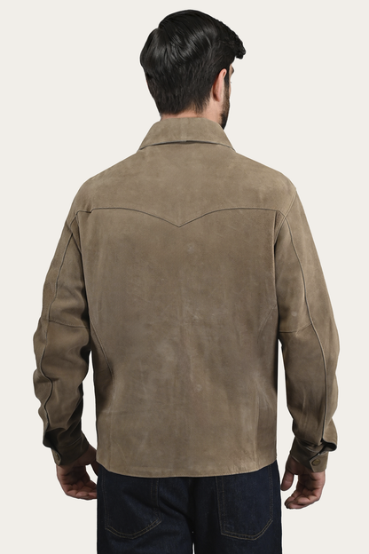 Frye Trending | Men’s Taupe Judd Suede Shacket