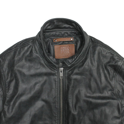 Frye Special Offer | Men’s Black Lawton Modern Nappa Biker Jacket