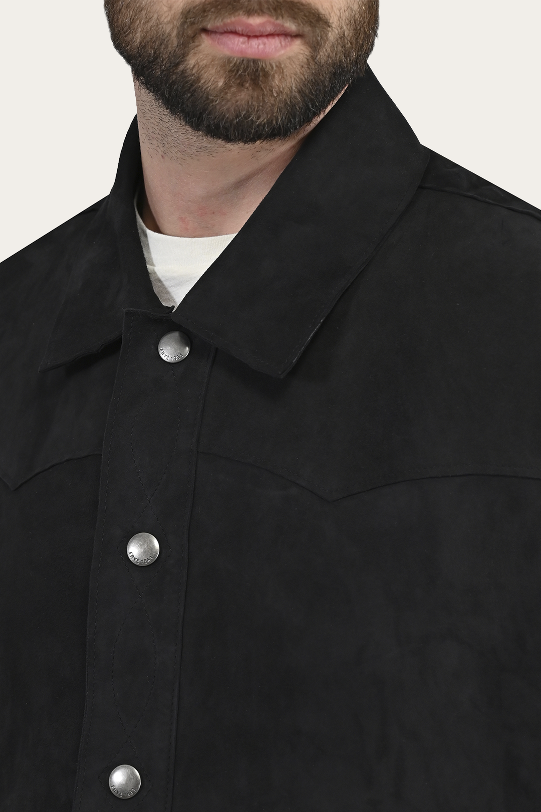 Frye Classic | Men’s Navy Blue Judd Minimalist Suede Shacket
