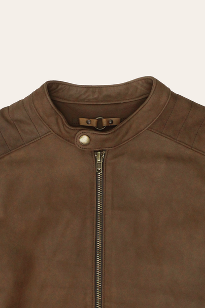 Frye Featured | Men’s Tobacco Desert Racer Leather Jacket