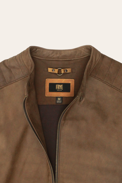Frye Featured | Men’s Tobacco Desert Racer Leather Jacket