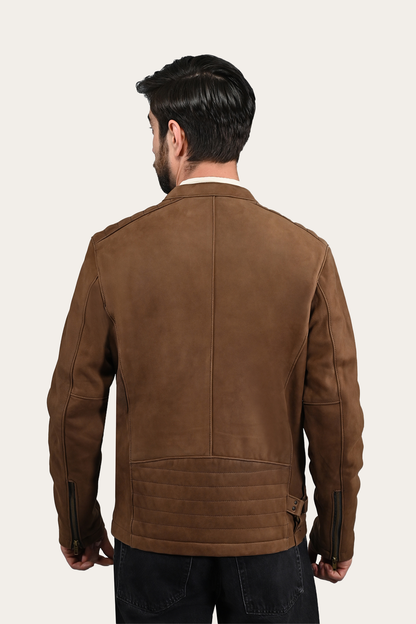 Frye Featured | Men’s Tobacco Desert Racer Leather Jacket