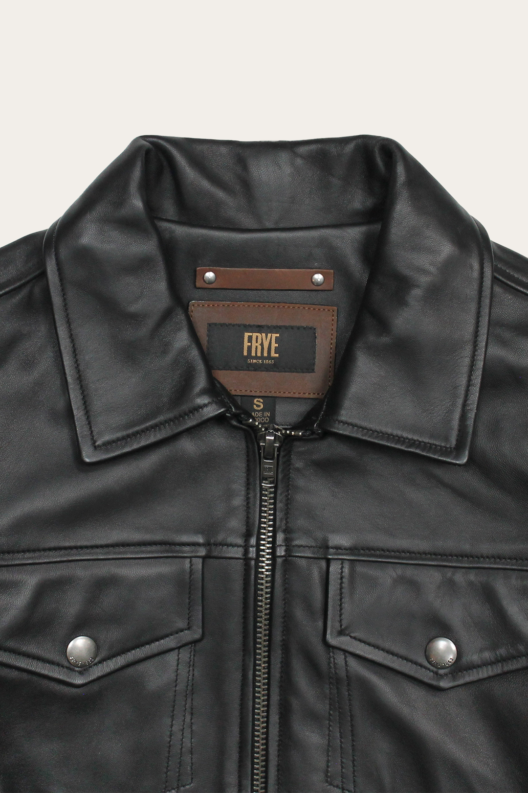 Frye Sale | Men’s Black Durango Trucker Leather Jacket