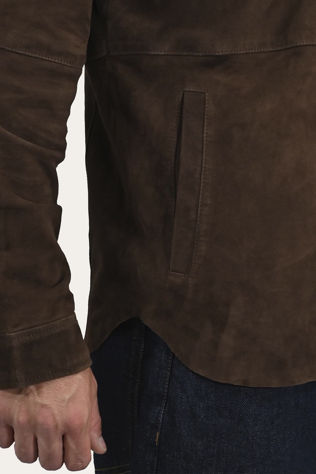Frye Classic | Men’s Dark Brown Authentic Suede Shacket