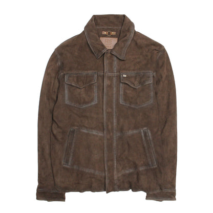 Frye Essential | Men’s Dark Brown Brody Suede Shacket
