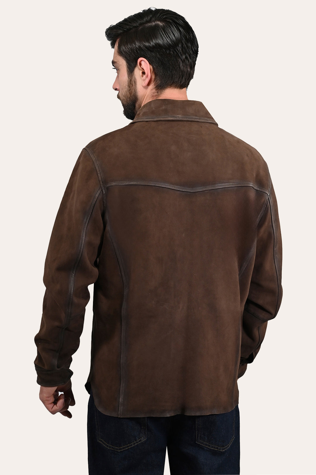 Frye Essential | Men’s Dark Brown Brody Suede Shacket