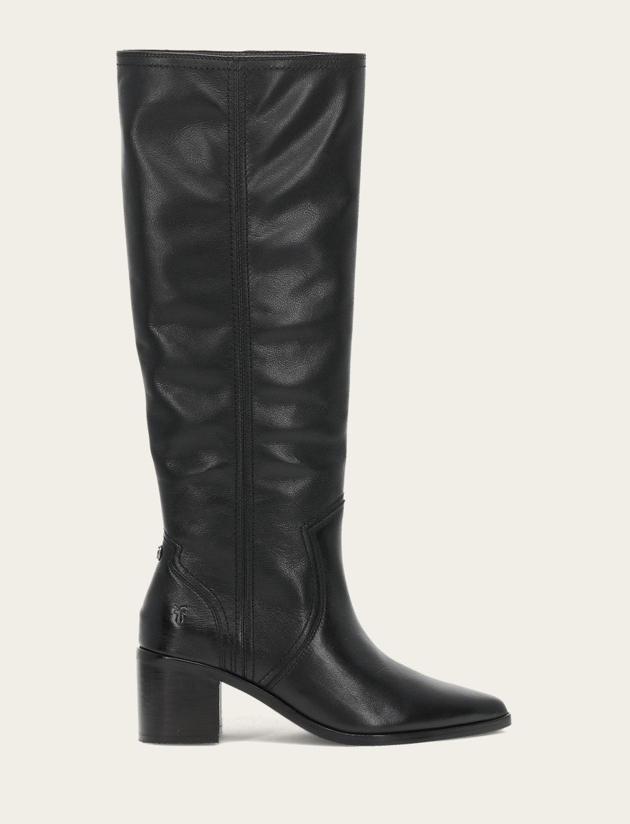 Frye Smart Buy | Women's Black Sadie Softy Tall Booties