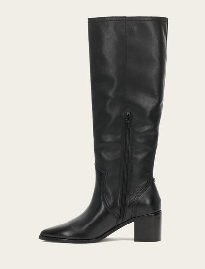Frye Smart Buy | Women's Black Sadie Softy Tall Booties