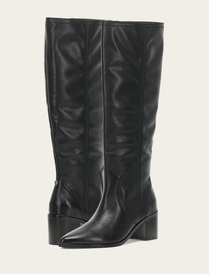 Frye Smart Buy | Women's Black Sadie Softy Tall Booties