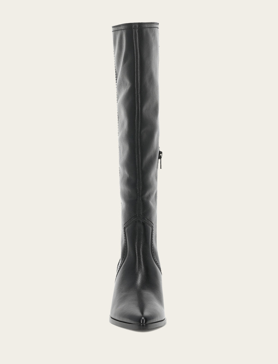 Frye Smart Buy | Women's Black Sadie Softy Tall Booties