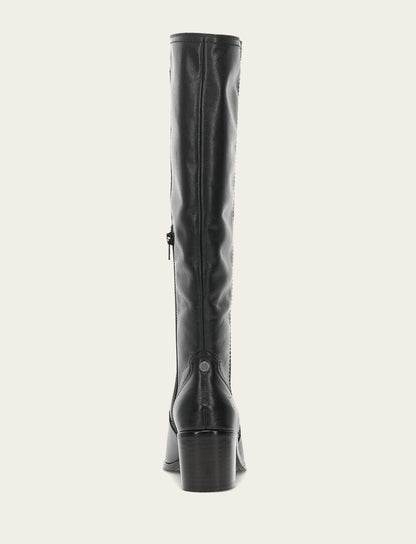 Frye Smart Buy | Women's Black Sadie Softy Tall Booties