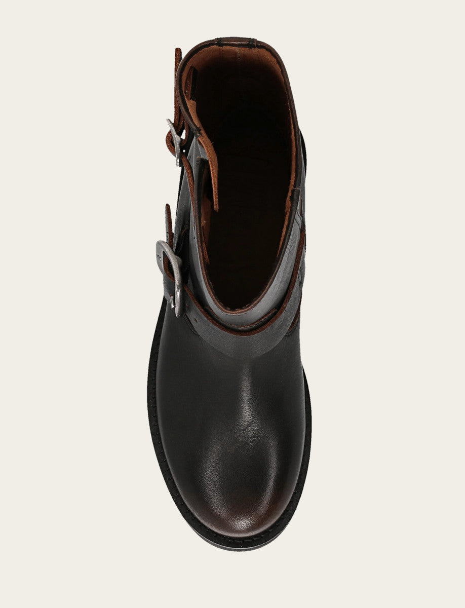 Frye Discount | Antique Brown Veronica Flex Short Boot