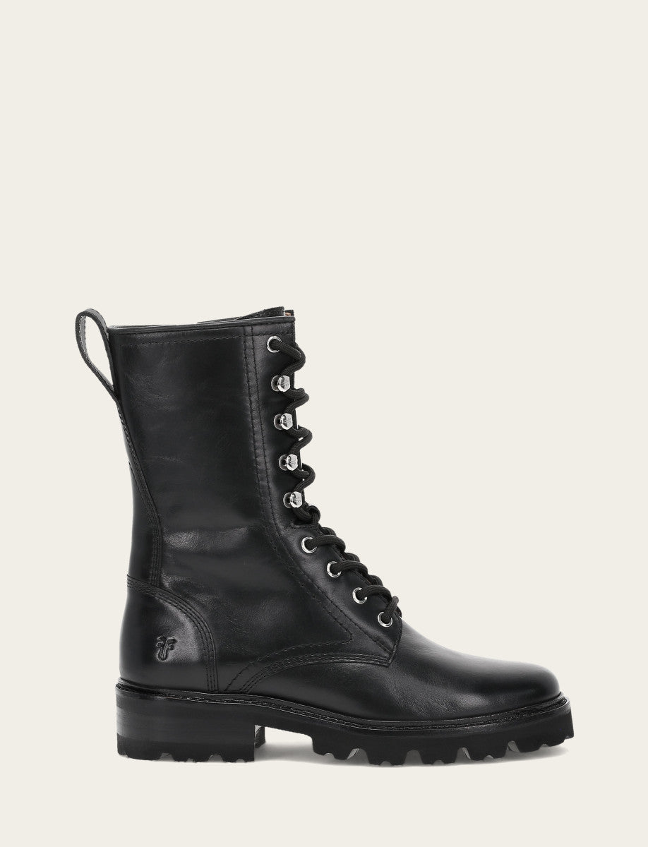 Frye Popular | Women's Black Olivia Combat Boots