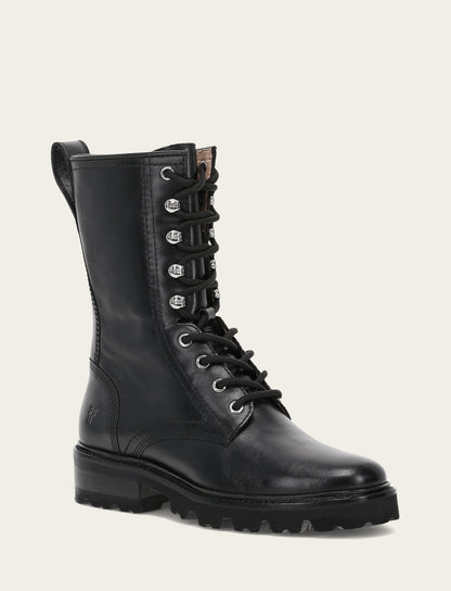 Frye Popular | Women's Black Olivia Combat Boots