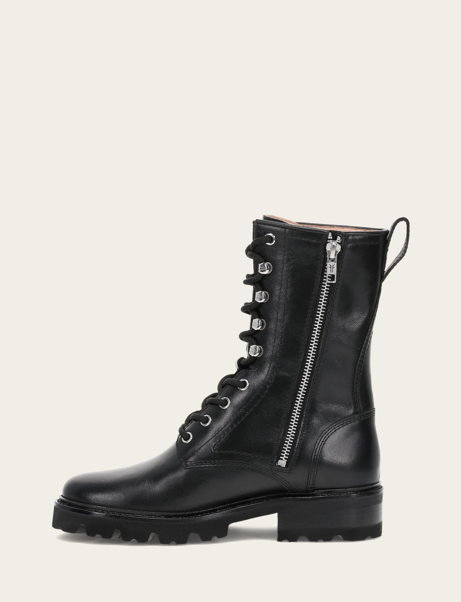Frye Popular | Women's Black Olivia Combat Boots