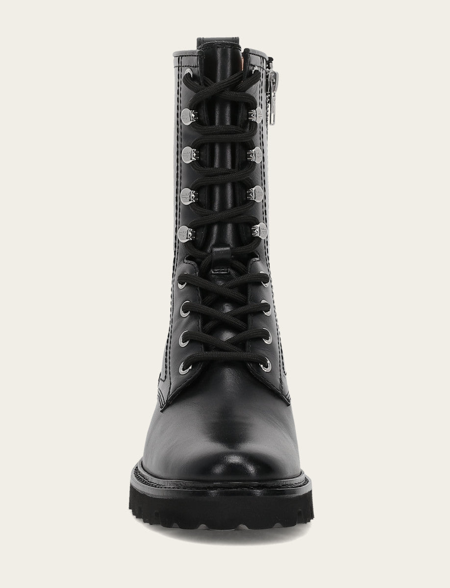 Frye Popular | Women's Black Olivia Combat Boots