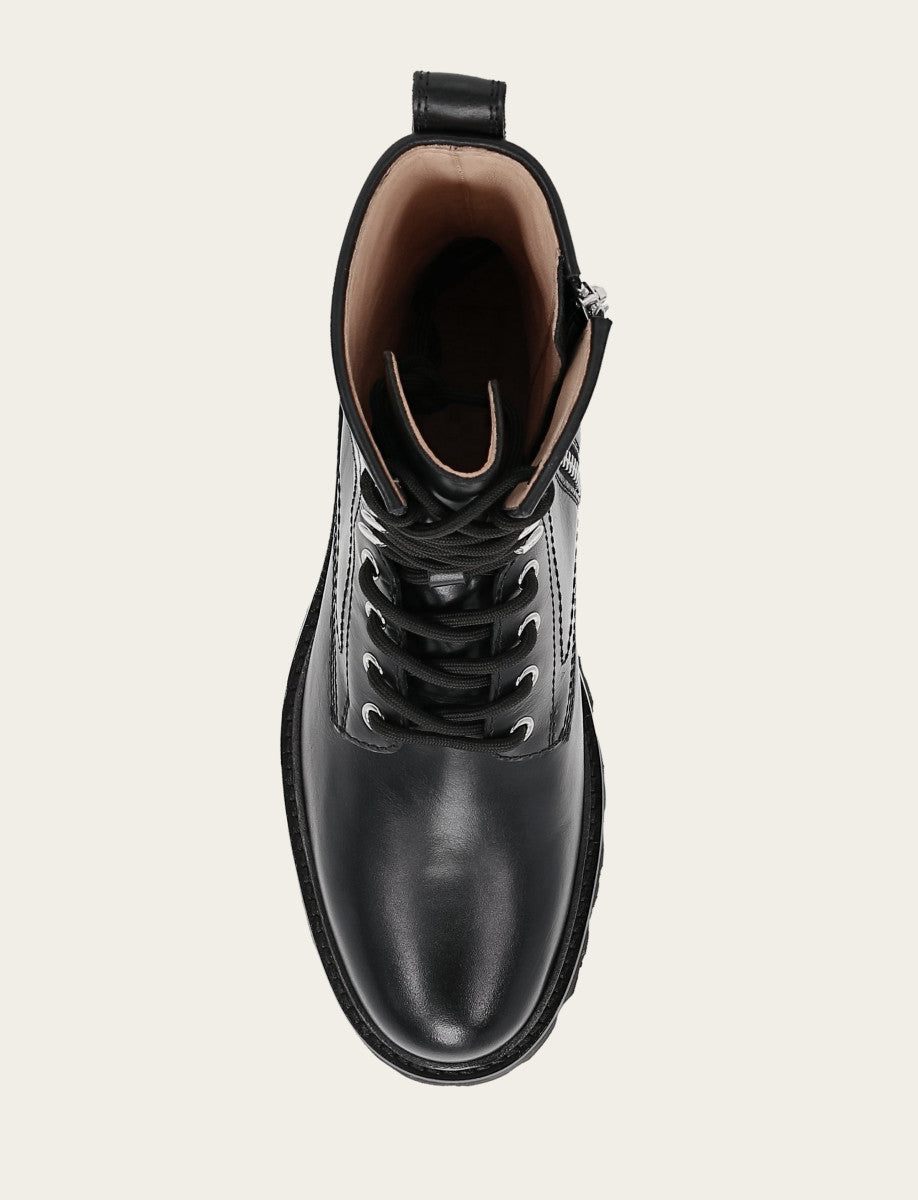 Frye Popular | Women's Black Olivia Combat Boots