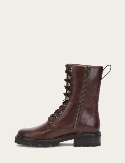 Frye Discount | Women's Bourbon Olivia Combat Boots