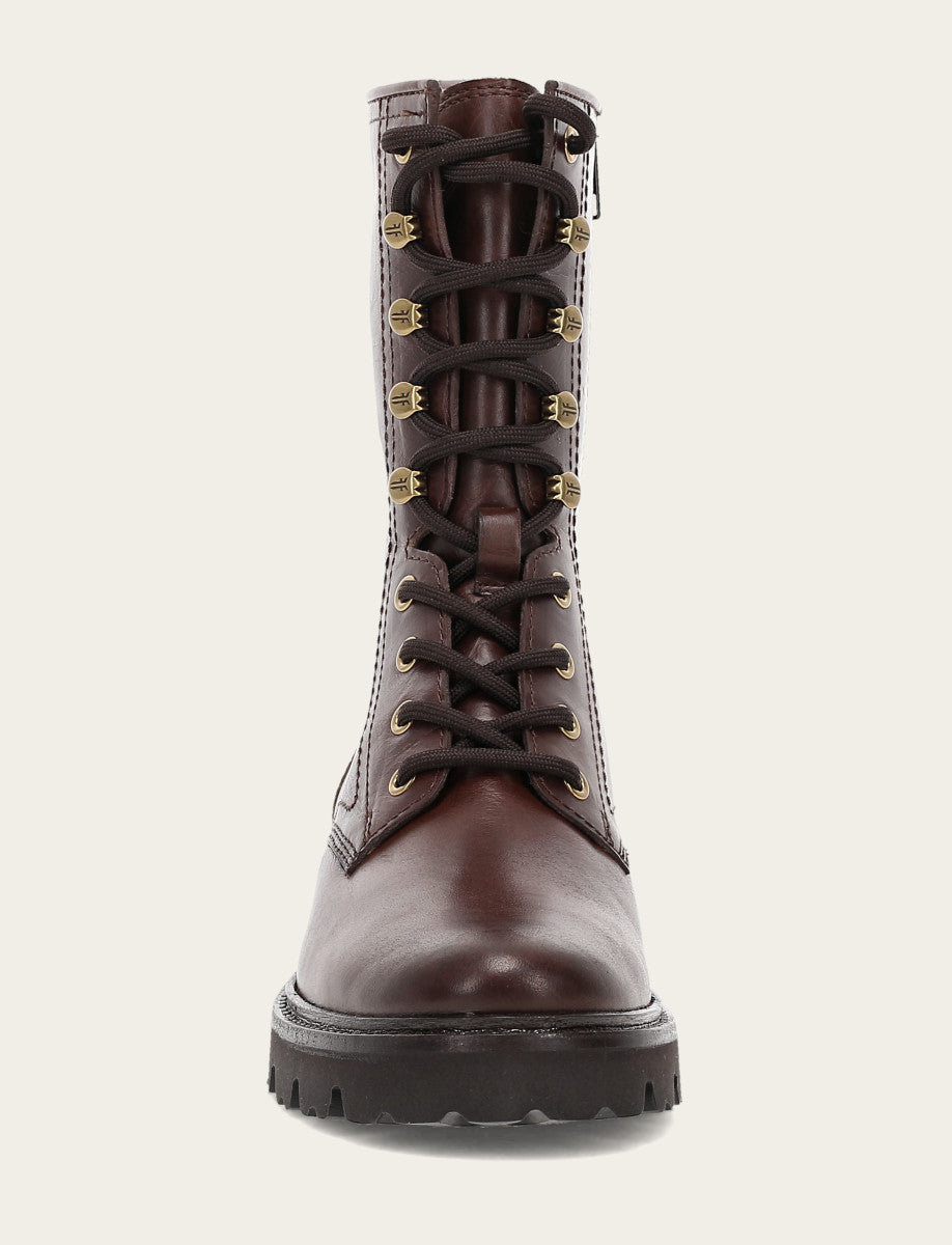 Frye Discount | Women's Bourbon Olivia Combat Boots