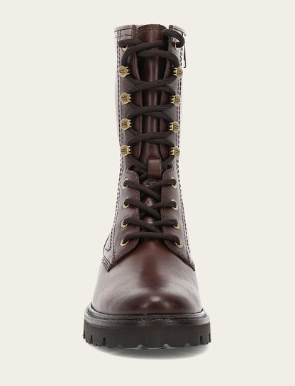 Frye Discount | Women's Bourbon Olivia Combat Boots