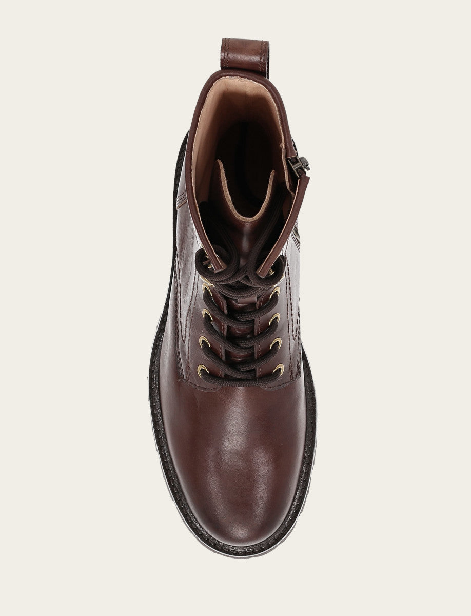 Frye Discount | Women's Bourbon Olivia Combat Boots