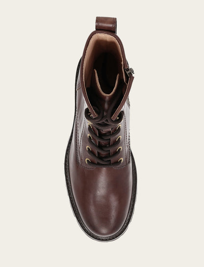 Frye Discount | Women's Bourbon Olivia Combat Boots