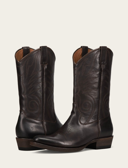Frye Featured | Men's Chocolate Grady Vintage Stitch Western Boots