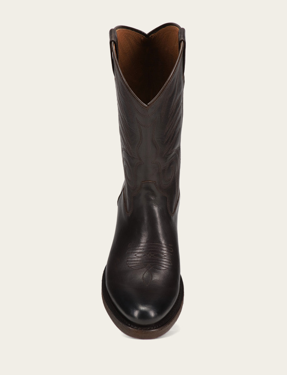 Frye Featured | Men's Chocolate Grady Vintage Stitch Western Boots